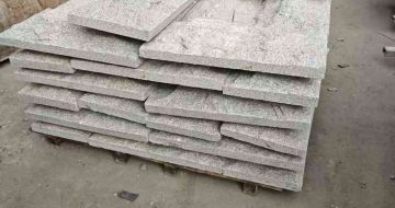 宁波芝麻白蘑菇石，自然面