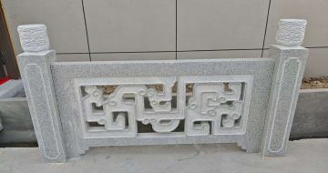 宁波芝麻白河道栏杆 桥栏杆