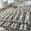 宁波芝麻白圆球 石球 挡车球