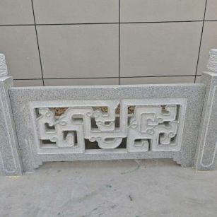 宁波芝麻白河道栏杆 桥栏杆