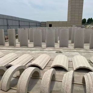 宁波黄金麻别墅柱皮 异形 线条定制