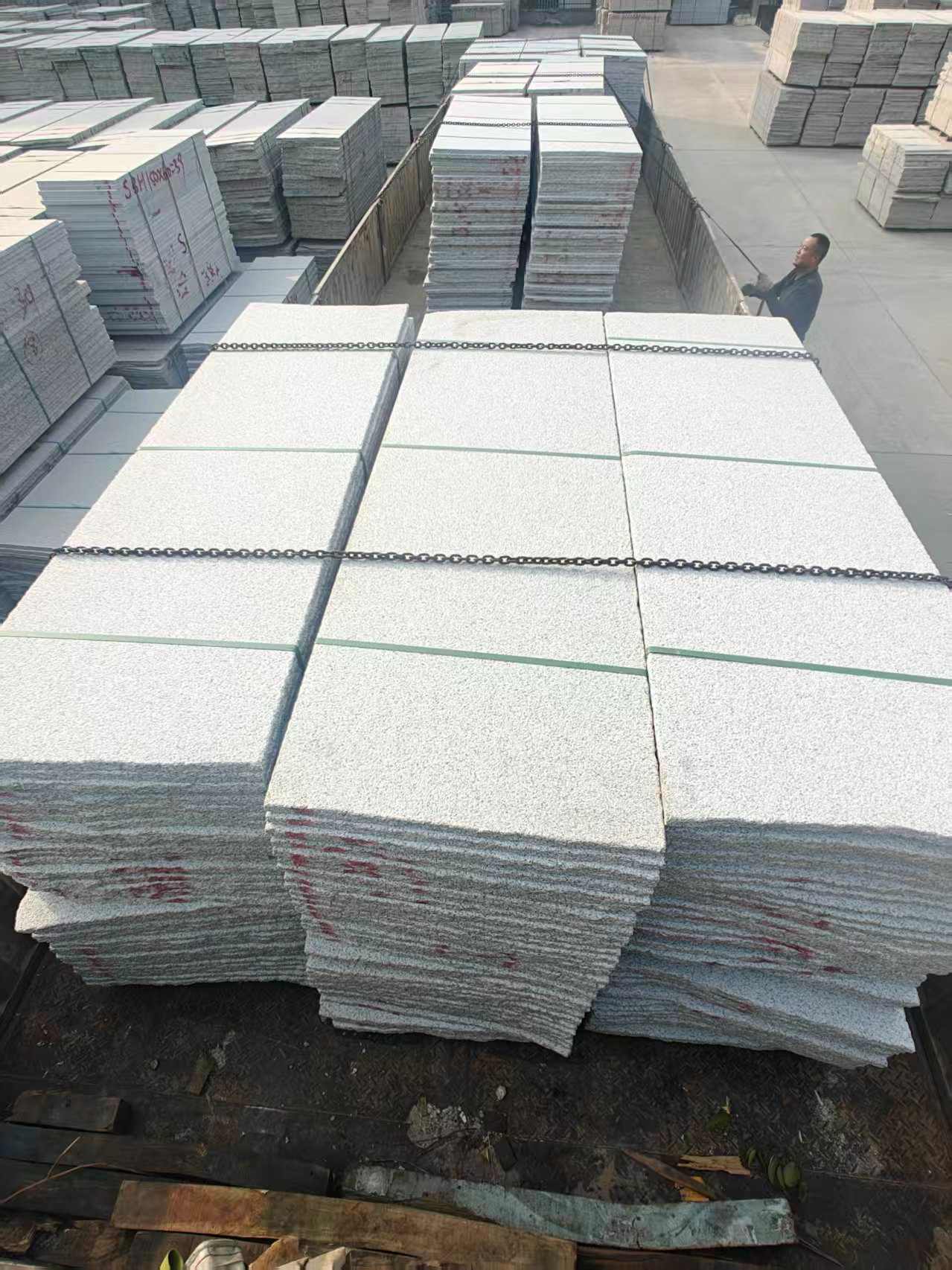 宁波芝麻白毛板，石材毛板