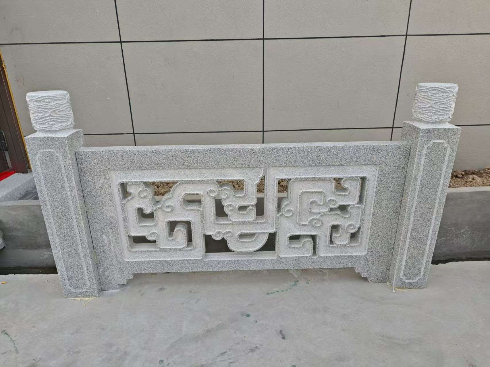 宁波芝麻白河道栏杆 桥栏杆