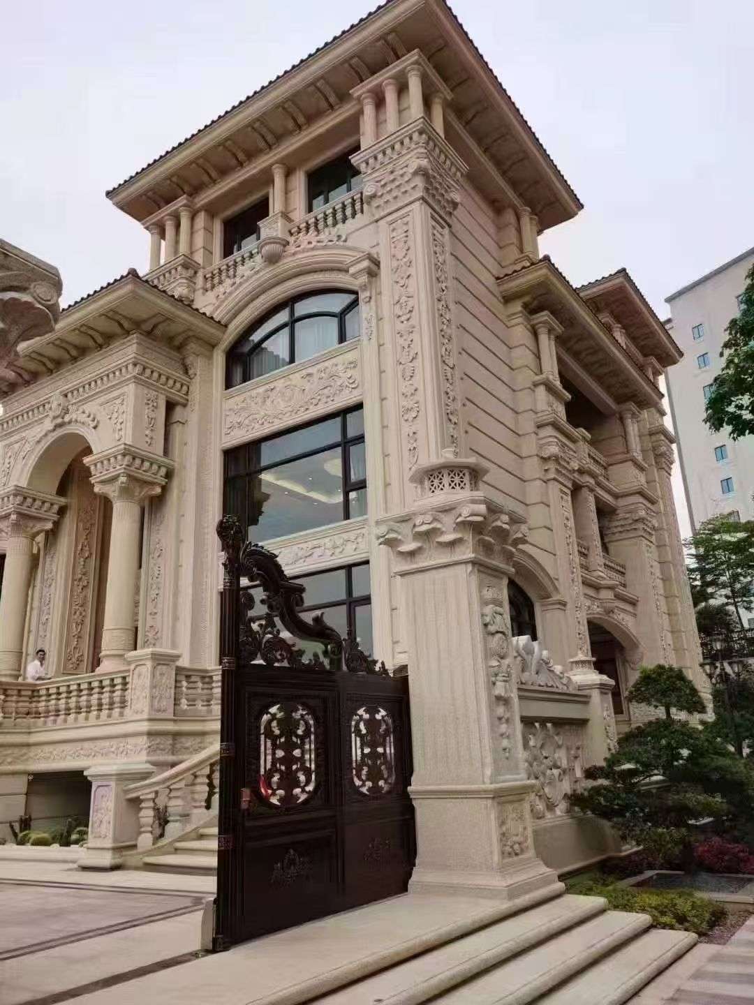 宁波黄金麻别墅外墙异形定制