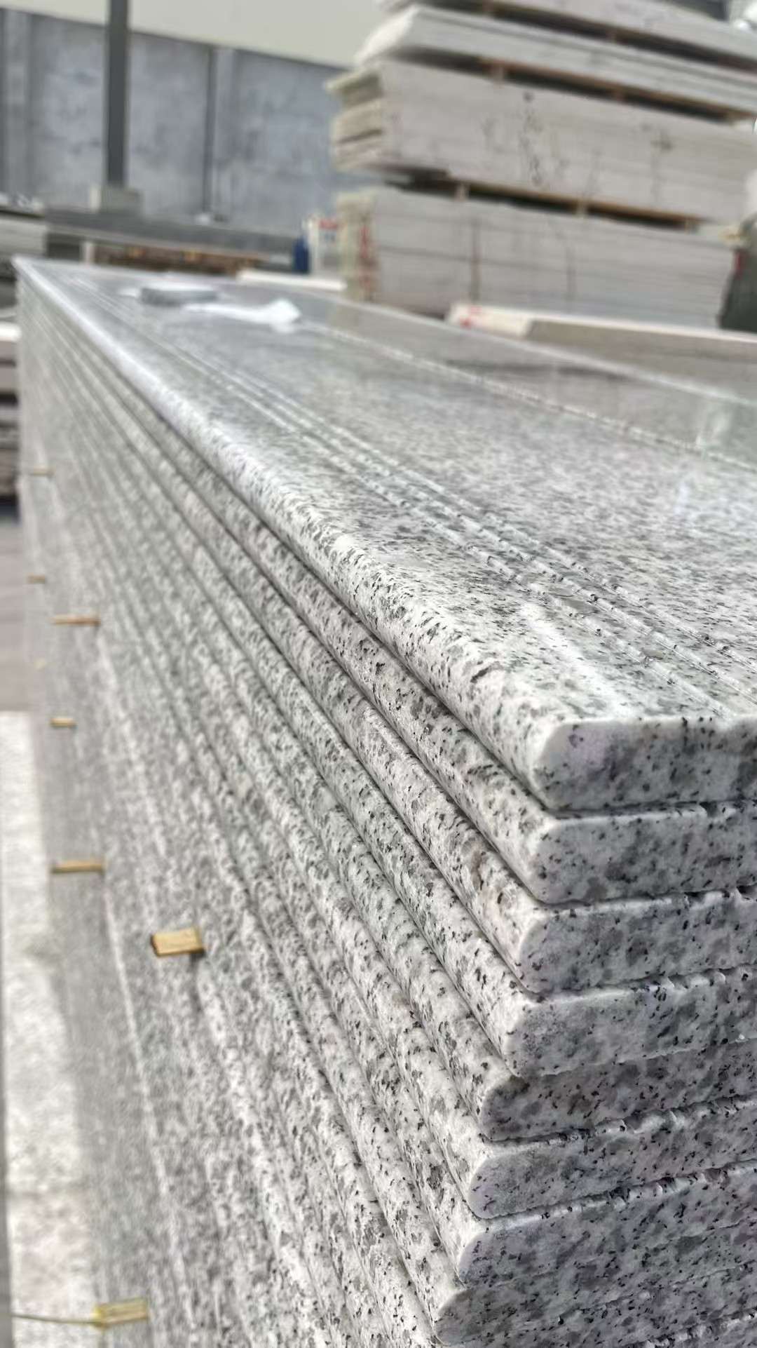 宁波芝麻白楼梯踏步 花岗岩楼梯板材
